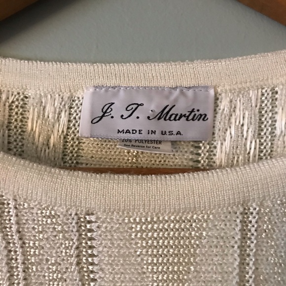[Vintage] J.T.Martin Boat Neck Sweeter Long Sleeve - Picture 3 of 8